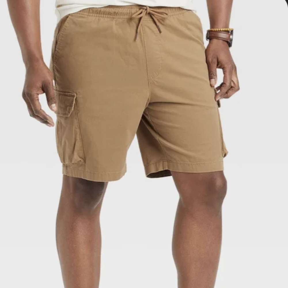 NWT Goodfellow & Co Men's XS Bermuda Adjustable Waistband Cargo Shorts